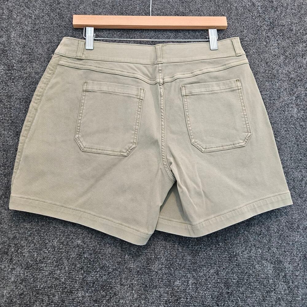 NWT SPANX The Perfect 6" Twill Utility Shorts Olive green Size Large - Picture 6 of 8